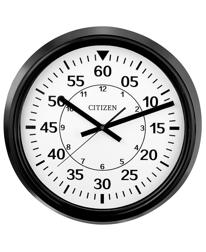 Citizen Gallery Black indoor/Outdoor Wall Clock Macy's