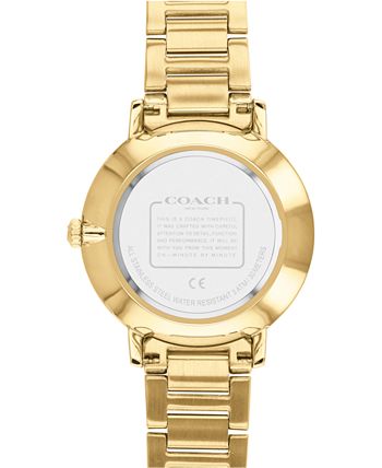 COACH - Women's Audrey Gold-Tone Stainless Steel Bracelet Watch 35mm