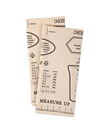 Measure Up Print Dishtowel Set of 2