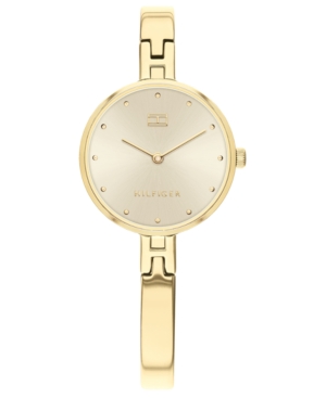 image of Tommy Hilfiger Women-s Gold-Tone Stainless Steel Bracelet Watch 26mm