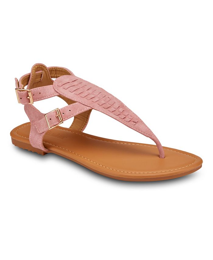 Olivia Miller Brava Buckle Strap Sandals - Macy's