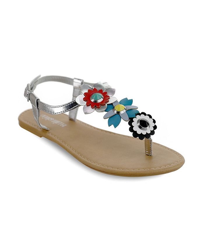 Olivia Miller Ocala Multi Floral Sandals - Macy's