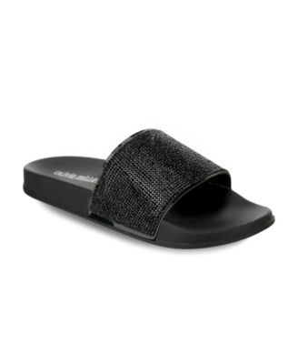 Olivia Miller - Deltona Multi Rhinestone Pool Slide Sandals