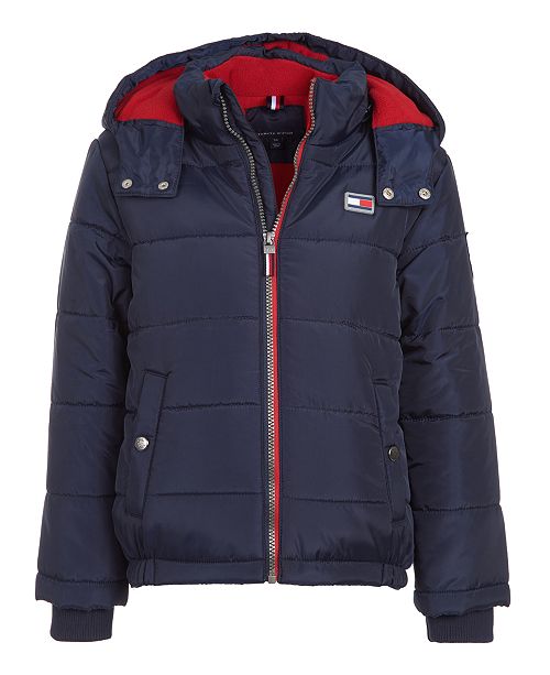 Tommy Hilfiger Little Boys Detachable Hood Puffer Jacket Reviews