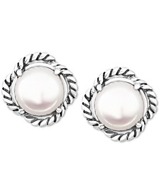 EFFY® Cultured Freshwater Pearl (8mm) Stud Earrings in Sterling Silver
