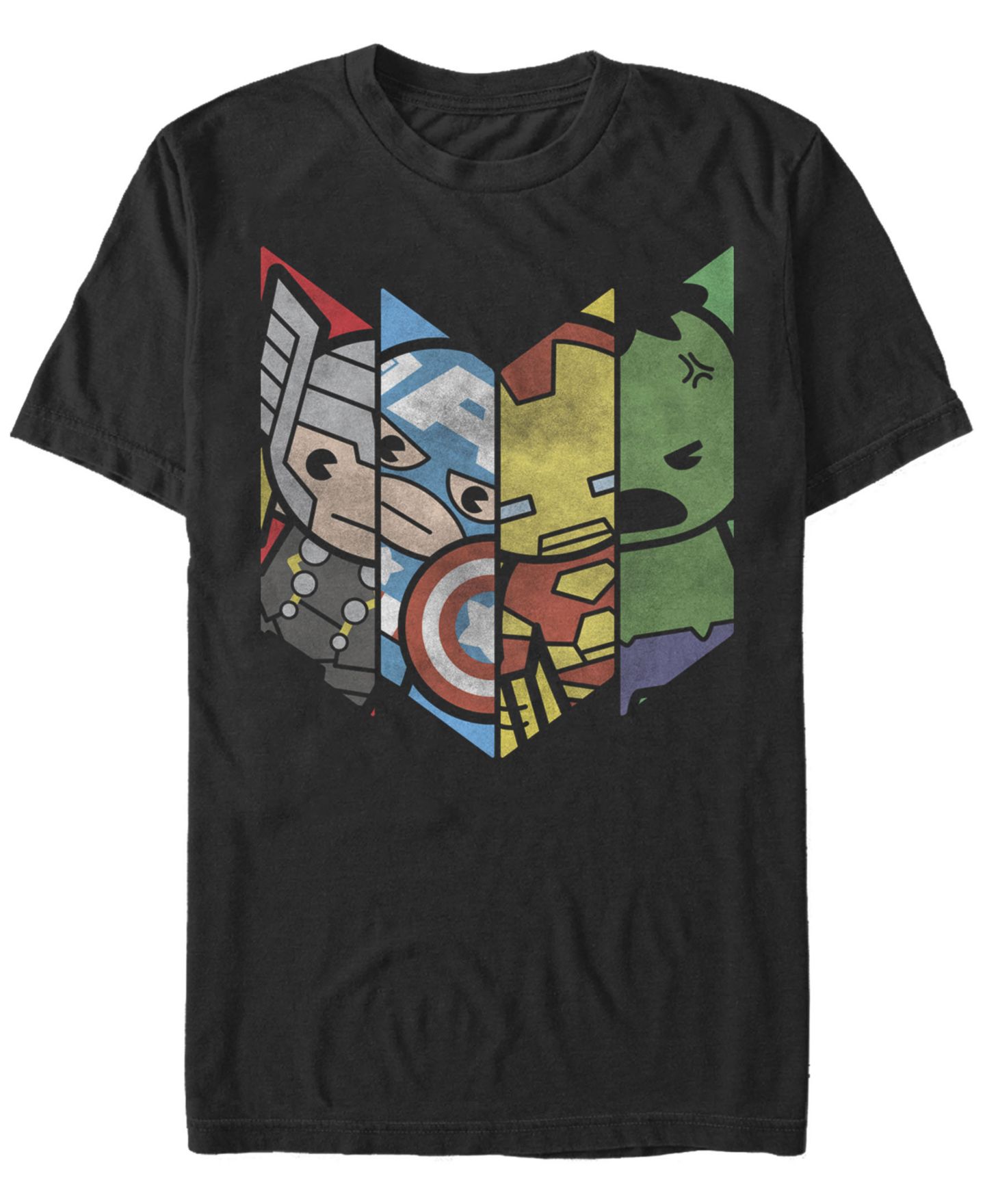 Мужская футболка Fifth Sun Marvel Comic Collection Kawaii Avenger Panels Short Sleeve, цвет: Чёрный — фото 2