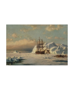 Trademark Global William Bradford Caught In The Ice Floes Canvas Art In Multi