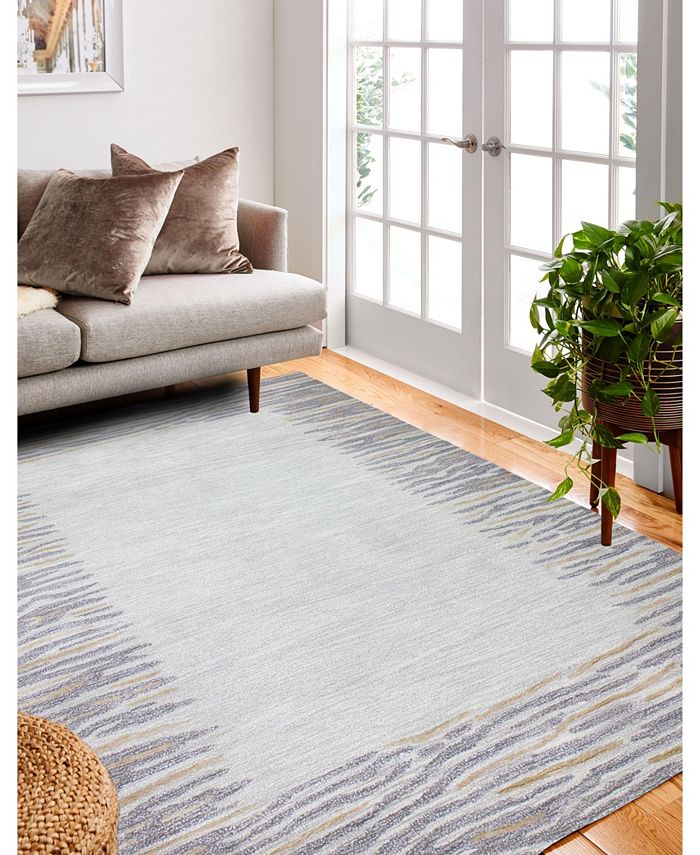 Mink CLOSEOUT! Kona Border Area Rug, 7'9" x 9'9" Rug Macy's