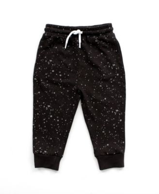 boys black jogger shorts