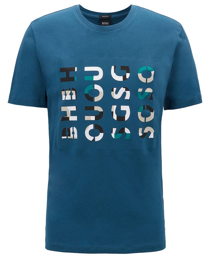 Hugo Boss BOSS Men's Tiburt 114 Crewneck T-Shirt & Reviews - T-Shirts ...