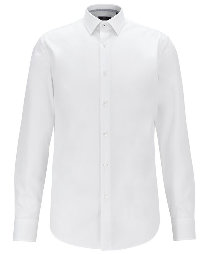 Hugo Boss BOSS Men's Jesse Slim-Fit Cotton Shirt - Macy's