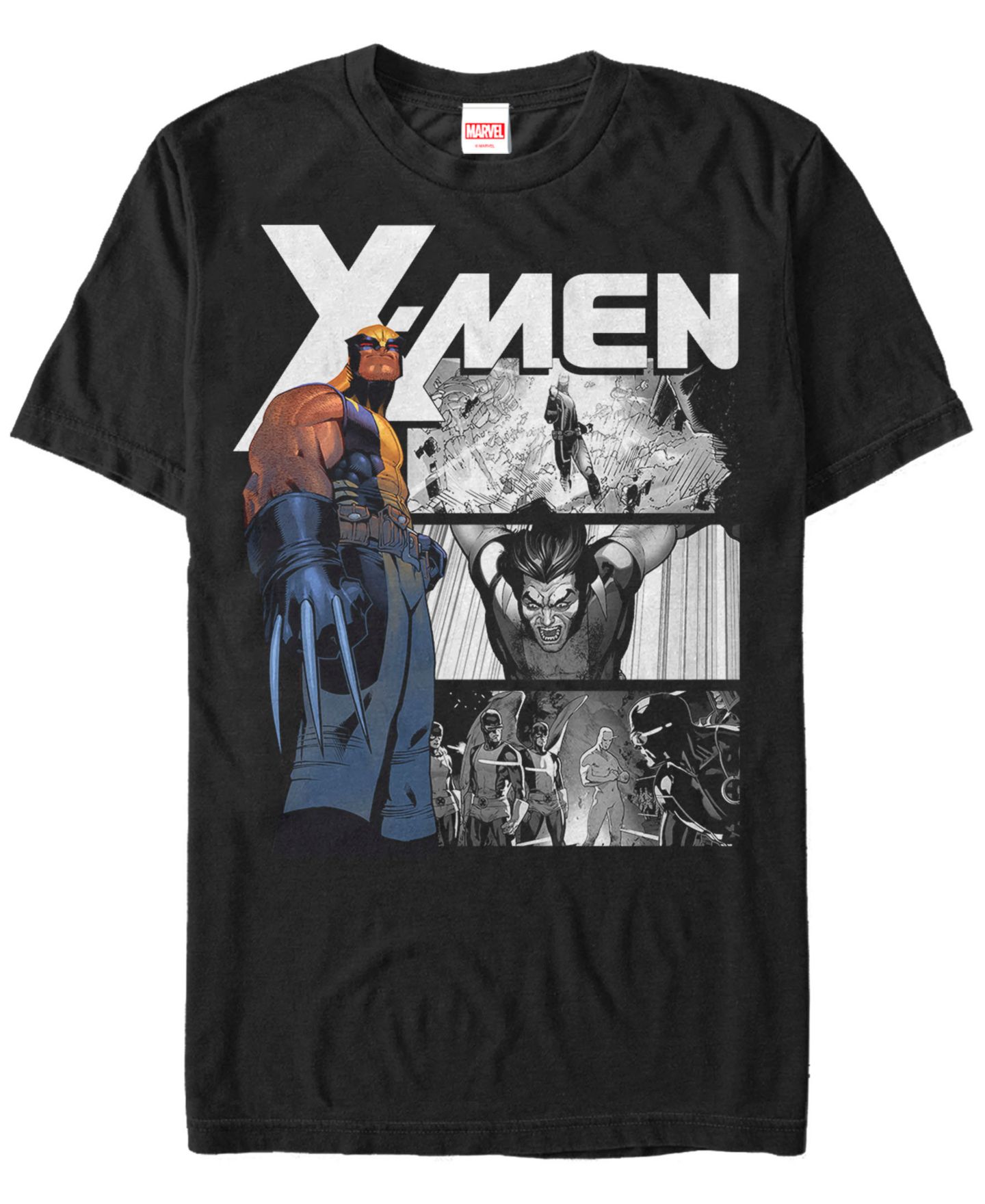 Мужская футболка Fifth Sun Marvel Comic Collection X-Men The Wolverine Short Sleeve, цвет: Чёрный — фото 1