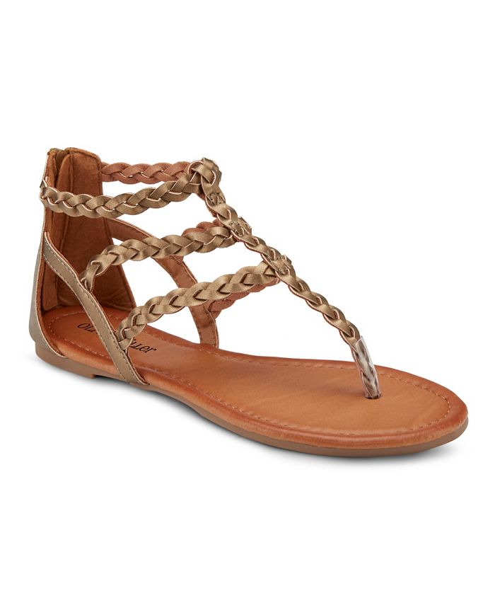 Olivia Miller Day Trippin Braided Strap Sandals - Macy's