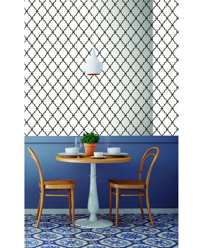 York Wallcoverings Modern Trellis Peel and Stick Wallpaper Macy's