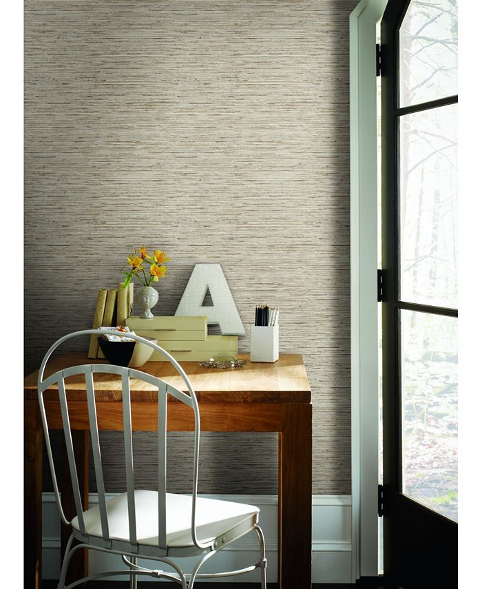 York Wallcoverings Faux Grasscloth Peel and Stick Wallpaper Macy's