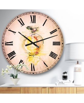 Designart Animal Oversized Round Metal Wall Clock