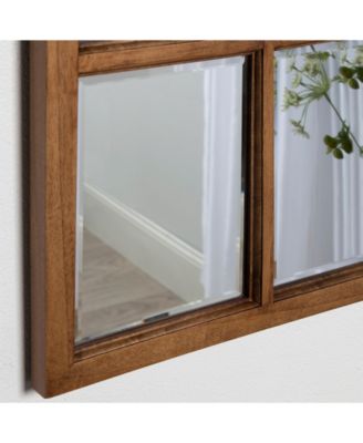 Hogan 9 Windowpane Wood Wall Mirror - 26" x 32"