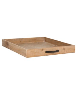 rectangular wooden tray