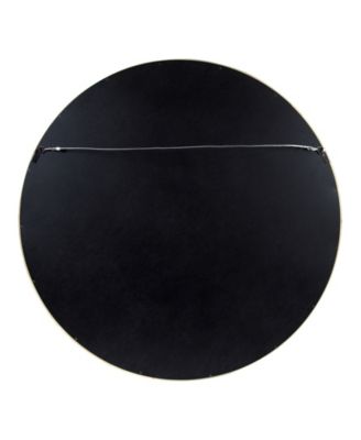 Hutton Round Wood Wall Mirror - 30" x 30"