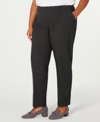 Charter Club Plus Size Slim-Leg Ankle Pants, Created for Macy's - Macy's