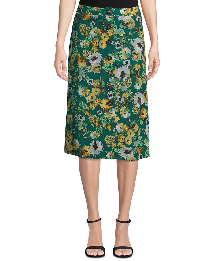 ECI Floral Print Scuba Skirt Macy s