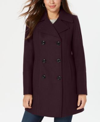 Anne Klein Double-Breasted Peacoat 