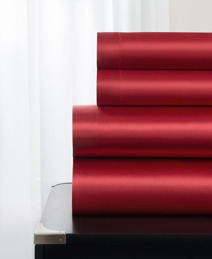 Sobel Westex Luxury Satin 4 Piece Sheet Set, Full Macy's