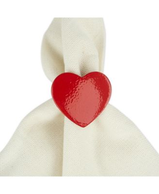 6-Pc. Heart Napkin Ring Set