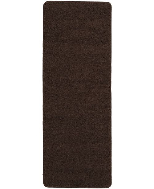 Ottomanson Luxury Collection Solid Runner Rug With Non Slip Rubber