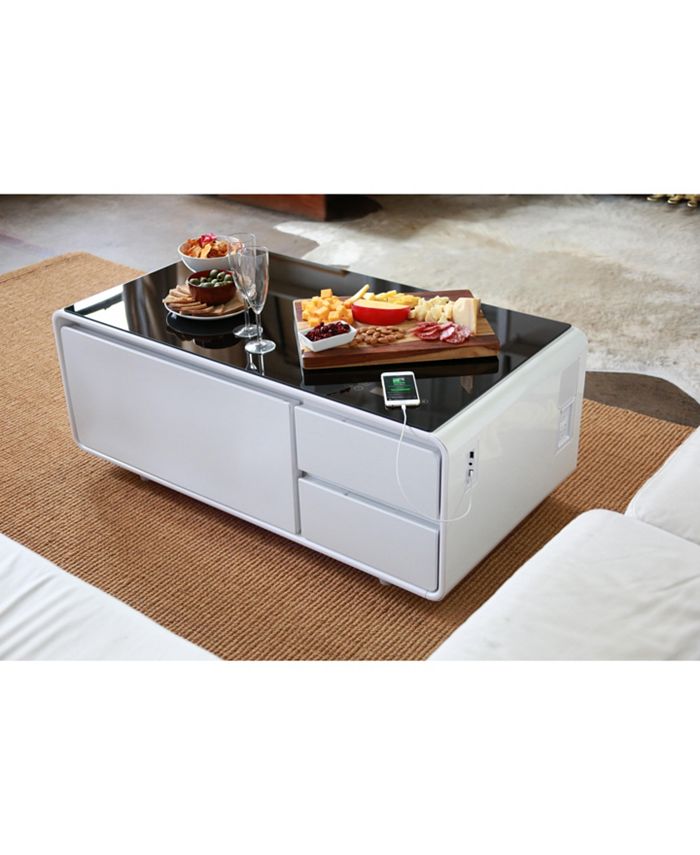 Sobro Smart Storage Coffee Table with Refrigerated Drawer Macy's