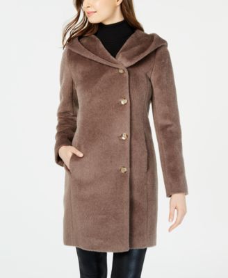 cole haan hooded coat