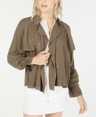 macys swing coat