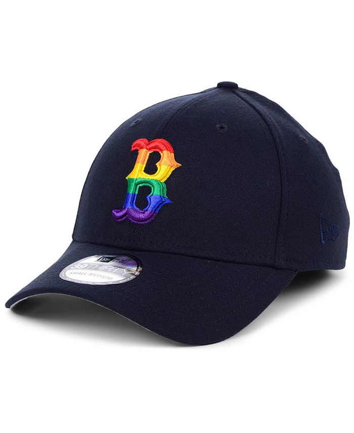 New Era Boston Red Sox Pride 39THIRTY Stretch Fitted Cap - Macy's
