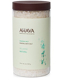 Mineral Bath Salt Natural, 32 oz