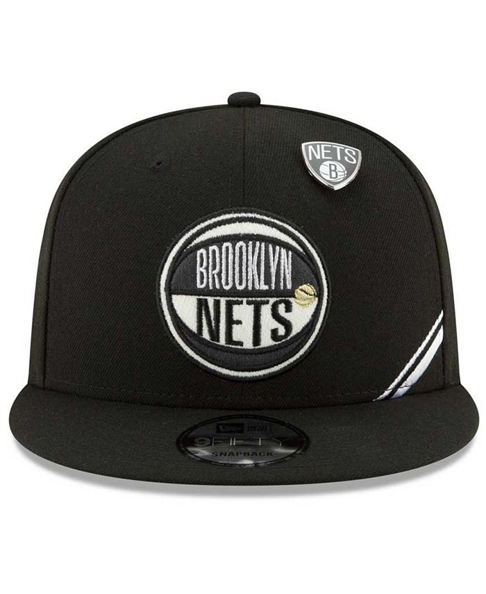 New Era Big Boys Brooklyn Nets On-Court Collection 9FIFTY Snapback Cap ...