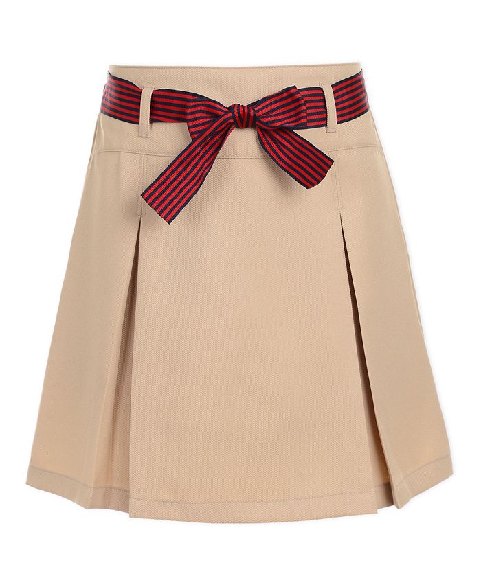 Khaki Nautica Big Girls School Uniform Patch Pocket Scooter Skirt 6 