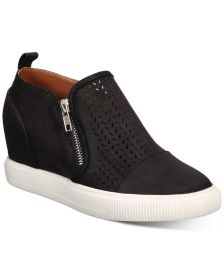 Krissa Perforated Wedge Sneakers