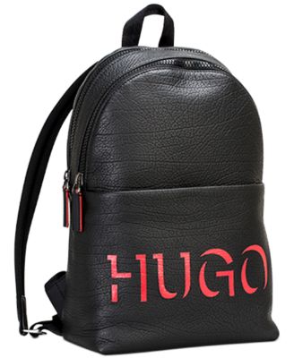 hugo boss victorian leather backpack