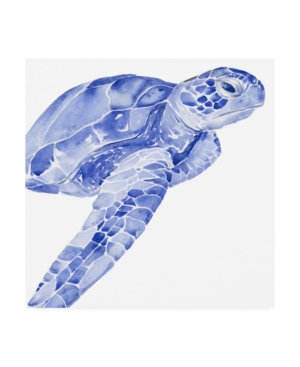 Trademark Global Jennifer Paxton Parker Ultramarine Sea Turtle Ii Canvas Art In Multi