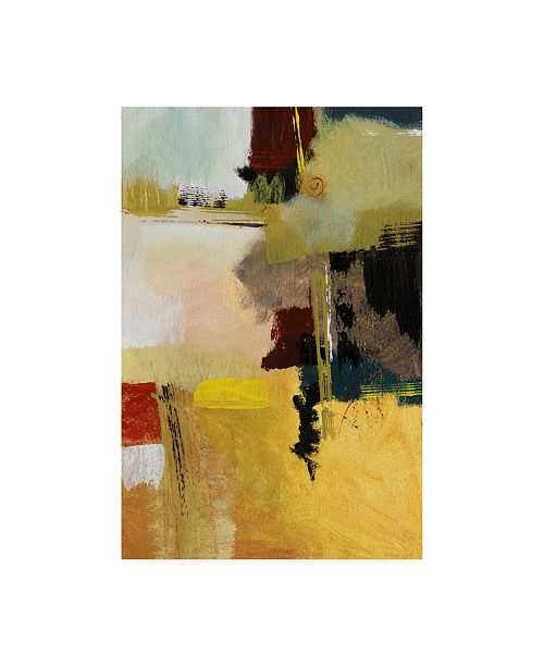 Trademark Global Pablo Esteban Green Black Yellow Abstract Canvas