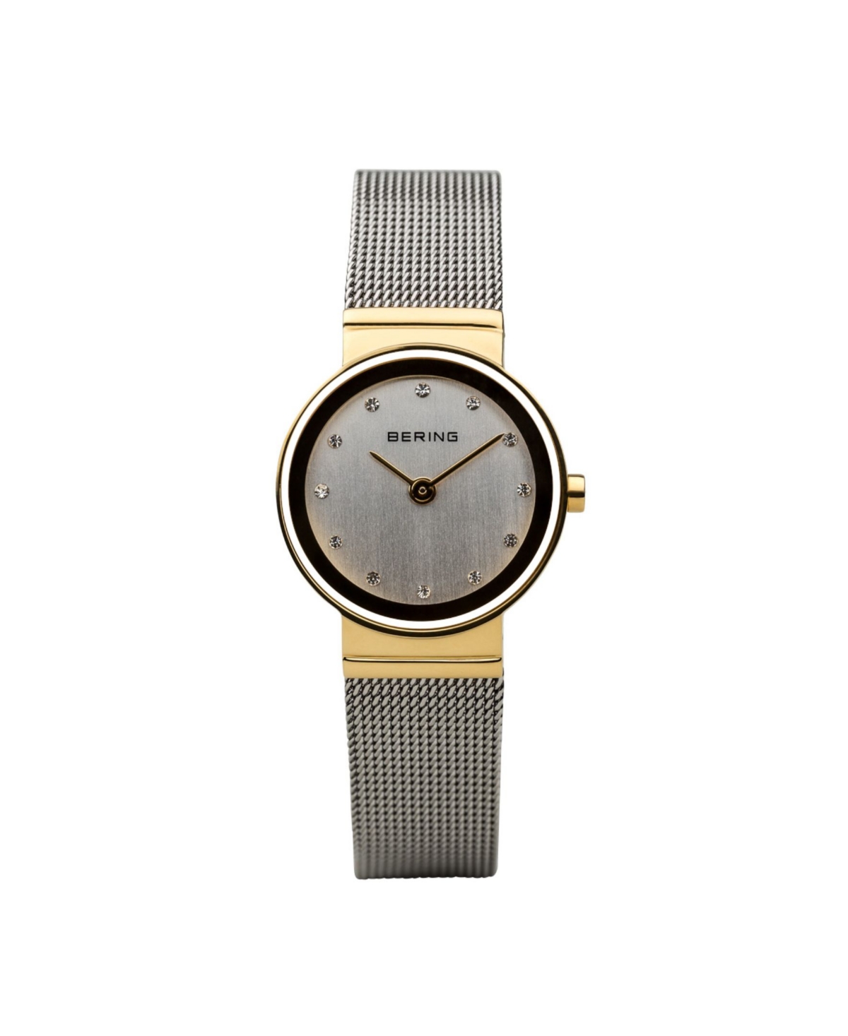Ladies Classic Two-Tone Stainless Steel Mesh Watch - Silver