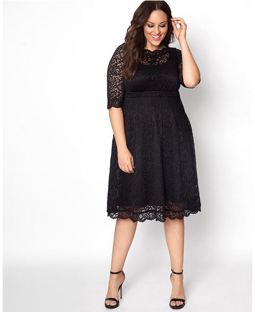 Kiyonna Women S Plus Size Lacey Cocktail Dress Reviews
