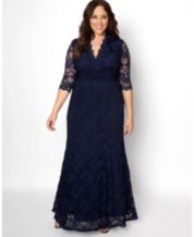 Macys plus best sale size evening dresses