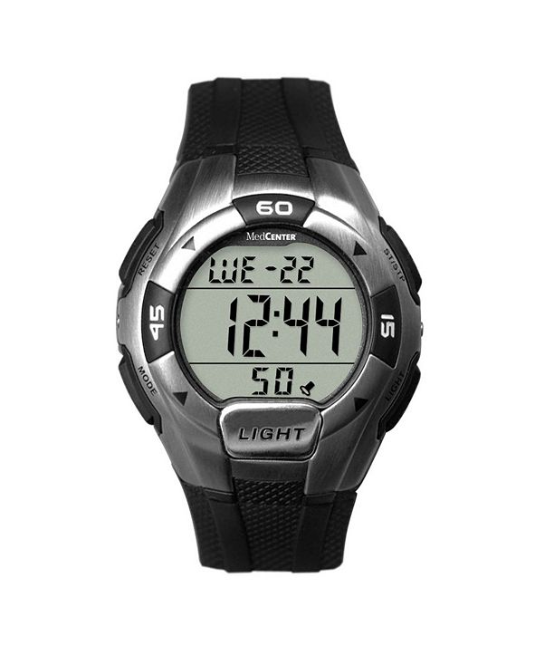 MedCenter Multi Alarm Health Management Watch with Silicon Strap for