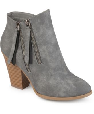 short gray booties