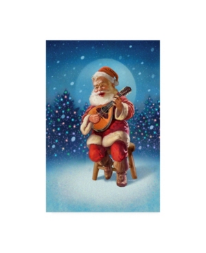 Trademark Global Dan Craig Singing Santa I Canvas Art In Multi
