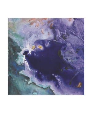 Sheila Golden Purple Wind Abstract Iii Canvas Art - 155