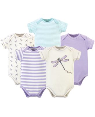 Touched by Nature Baby Girls Natural Cotton Bodysuits - Dragonfly 36$