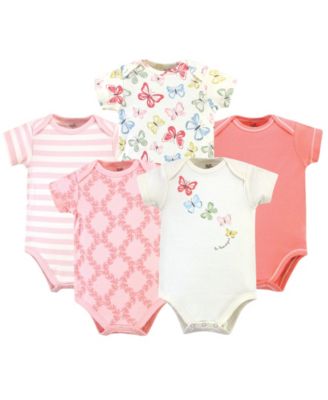 Touched by Nature Baby Girls Natural Cotton Bodysuits - Butterflies 36$