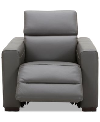 Nevio 39" Leather Power Recliner with Rachet Headrest